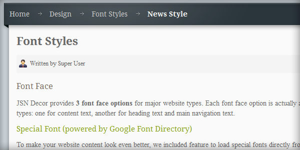 Font Face News Special