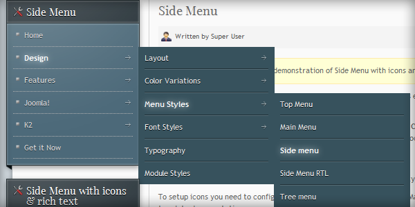 Side Menu