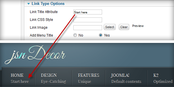 Main Menu Rich Text Settings